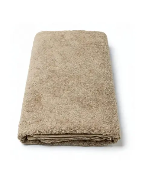 Taupe bath towel