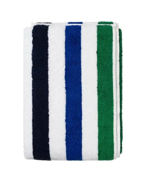 Navy, green and white stripe