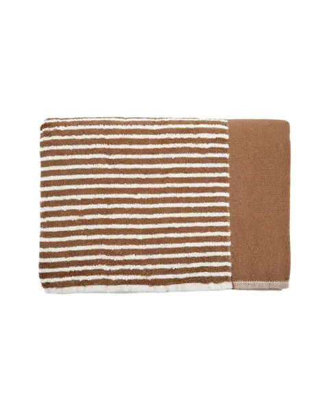 Brown striped towel